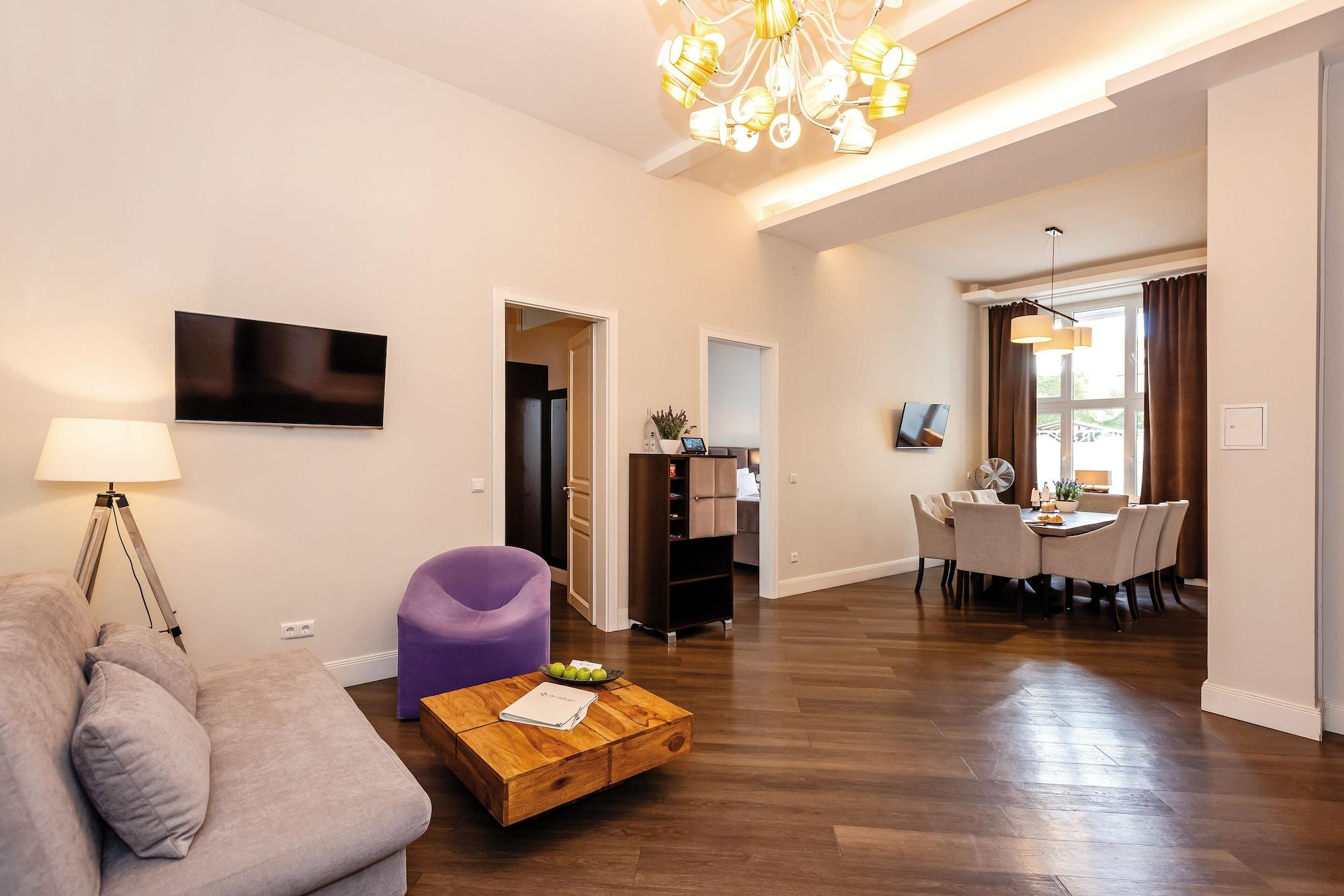 Arabel Design Apartments Берлин Екстериор снимка A living room in a modern apartment